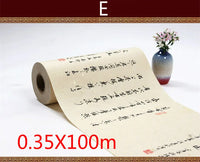 100m Half-Ripe Xuan Paper Chinese Calligraphy Rice Paper Calligraphy Regular Script Writing Chinese Painting Practice Xuan Paper