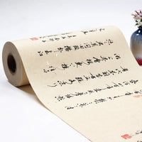 100m Half-Ripe Xuan Paper Chinese Calligraphy Rice Paper Calligraphy Regular Script Writing Chinese Painting Practice Xuan Paper