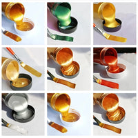 100ml Metallic Color Acrylic Paint for Textile Drawing Wall Hand Paint Shining Gel Painting Set Pigment for Artist Art Supplies