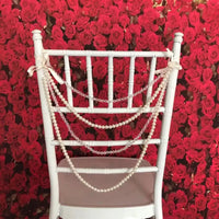 100pcs Imitation Pearl and Arcylic Garland for Chiavari Chair Decoration  Chair Sash Chair Cap