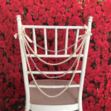 100pcs Imitation Pearl and Arcylic Garland for Chiavari Chair Decoration  Chair Sash Chair Cap