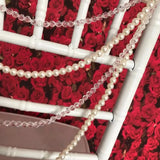 100pcs Imitation Pearl and Arcylic Garland for Chiavari Chair Decoration  Chair Sash Chair Cap