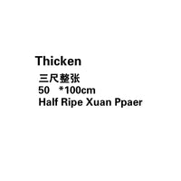 100sheets/lot Chinese Half-Ripe Xuan Paper Beginner Chinese Painting Brush Calligraphy Paper Thicken Xuan Paper Riisipaperi