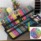 102 Piece Professional Sketch Pencil Set Drawing Art Tool Kit  Charcoal Oil Colored Pencils For Students Painting Art Supplies