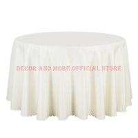 10PCS Polyester Jacquard Solid Table Linen Square Red White Gold Table Cloths Hotel Banquet Wedding Table Cover Round Tablecloth