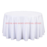 10PCS Polyester Jacquard Solid Table Linen Square Red White Gold Table Cloths Hotel Banquet Wedding Table Cover Round Tablecloth