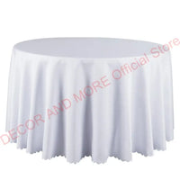 10PCS Polyester Jacquard Solid Table Linen Square Red White Gold Table Cloths Hotel Banquet Wedding Table Cover Round Tablecloth