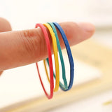 10Packs Colored Round Rubber Band Ring N.W 50g Office Accounting Bundling Tools High Elasticity Easy to Distinguish Home 3219