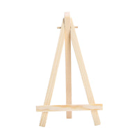 AOOKMIYA 10Pcs Wood Mini Easel Frame Triangle Wedding Table Card Stand Display Holder Holder Children Painting Craft Artist Supplies