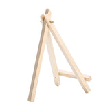 AOOKMIYA 10Pcs Wood Mini Easel Frame Triangle Wedding Table Card Stand Display Holder Holder Children Painting Craft Artist Supplies