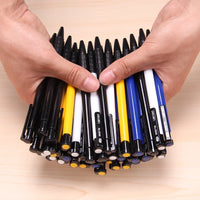 10Pcs/set Press Ball Pen Roller Ball Pen 0.7mm Ballpoint Pen for Students Stationery Office School Supplies