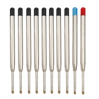 10pcs 99mm Replaceable Metal Pen Refills Special Office Business Ballpoint Pen Refill Rods for Writing Stationery 0.7mm