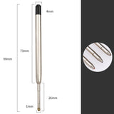 10pcs 99mm Replaceable Metal Pen Refills Special Office Business Ballpoint Pen Refill Rods for Writing Stationery 0.7mm