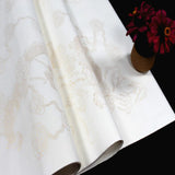 10pcs Xuan Paper Chinese Handmade Semi-Raw Gold Foil Rice Paper Chinese Calligraphy Painting Xuan Paper with Dragon Pattern