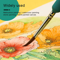 11 pçs pincéis de pintura de arte mini linha gancho caneta pincel de pintura gouache aquarela tintas a óleo artistas pintados à mão