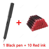 11Pcs Fountain Pen Ink Set Calligraphy Multi-Function Ink Pen 0.38mm EF Nib School Supplies Stationery Gel Pens