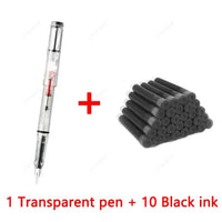 11Pcs Fountain Pen Ink Set Calligraphy Multi-Function Ink Pen 0.38mm EF Nib School Supplies Stationery Gel Pens