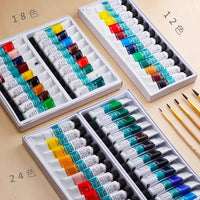 12/18/24 Colors WINSOR&NEWTON FINE ACRYLIC COLOUR SET 10ml/pcs for BJD Clay Cloth Wall Painting Artist Supplies