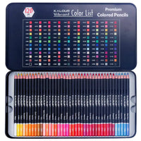 120 Color Oily Colored Pencils Metal Box Exquisite Set of High Quality Student Art Painting Stationery Hot Sell