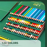 120 Colors Professional Premier Colored Pencils with Vibrant Colors Fade-Resistant Sketching Coloring for Artists Students