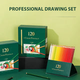 120 Colors Professional Premier Colored Pencils with Vibrant Colors Fade-Resistant Sketching Coloring for Artists Students