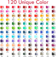 120 Lápis Coloridos Premium Conjunto para Colorir Adultos Livros Professional Art Desenho Lápis para Desenho Esboço Shading Mistura