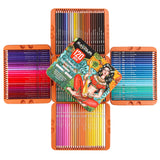 120 Pcs Óleo Lápis Coloridos Set Desenho De Madeira Macia Esboço Cores Lápis Tin Box Para Escola Adultos Art Pencil Gift Art Supplies