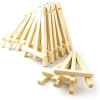 AOOKMIYA 125 Pieces Of Mini 5 Inch Wooden Easel. Business Cards, Display Photos, Small Canvases, Classroom DIY Arts And Crafts