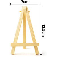 AOOKMIYA 125 Pieces Of Mini 5 Inch Wooden Easel. Business Cards, Display Photos, Small Canvases, Classroom DIY Arts And Crafts