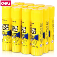 12PCS/BOX Deli 7091 7092 7093 PVP solid glue stick 8g 20g 36g office student glue stick  Formaldehyde free glue gun glue sticks