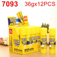 12PCS/BOX Deli 7091 7092 7093 PVP solid glue stick 8g 20g 36g office student glue stick  Formaldehyde free glue gun glue sticks