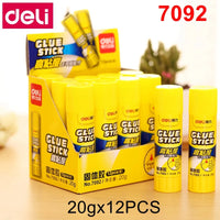 12PCS/BOX Deli 7091 7092 7093 PVP solid glue stick 8g 20g 36g office student glue stick  Formaldehyde free glue gun glue sticks