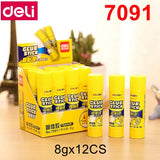 12PCS/BOX Deli 7091 7092 7093 PVP solid glue stick 8g 20g 36g office student glue stick  Formaldehyde free glue gun glue sticks