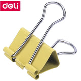 12PCS/BOX  Deli 8551 binder clips 2" (50mm) color clips paper documents clips