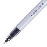 12PCS Deli A426 full syringe gel pen student exam with 0.5 black large capacity black red carbon signature pen