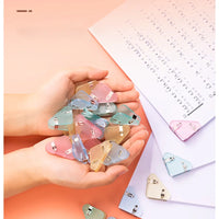 12Pcs/Box DELI 4 Colors TP530 Triangle Clamp Clip File Storage Supplies School Office Stationery