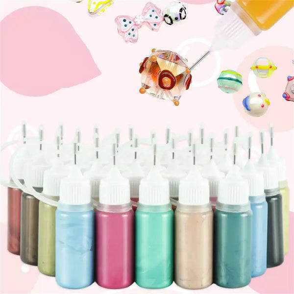 12ml Color Painting Glue Hand Drawn DIY Graffiti Pigment Handmade DIY Graffiti Fluid Bear Plaster Doll Waterproof Art Pigment