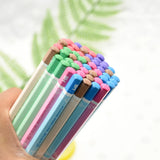 12pcs cute warm color hexagon HB standard wooden pencil student stationery writing drawing pencil school office supplies