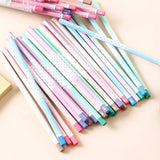 12pcs cute warm color hexagon HB standard wooden pencil student stationery writing drawing pencil school office supplies