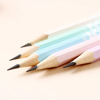 12pcs cute warm color hexagon HB standard wooden pencil student stationery writing drawing pencil school office supplies