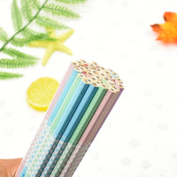 12pcs cute warm color hexagon HB standard wooden pencil student stationery writing drawing pencil school office supplies