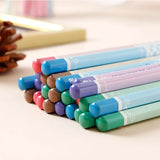 12pcs cute warm color hexagon HB standard wooden pencil student stationery writing drawing pencil school office supplies