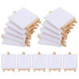 AOOKMIYA 15 Sets Mini Frame Artist Easels Painting Stands Canvases Watercolor Wood Small Picture
