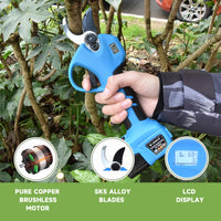 16.8VCordless Pruner Lithium-ion Pruning Shear Efficient scissors Bonsai Electric Branches garden tools electric SC-8604 case