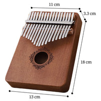 17 key Perfect Gauntlets Piano Mahogany kalimba Musical Instrument Beginners Thumb Piano With Accessories Wood acoustic musical