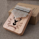 17 key Perfect Gauntlets Piano Mahogany kalimba Musical Instrument Beginners Thumb Piano With Accessories Wood acoustic musical