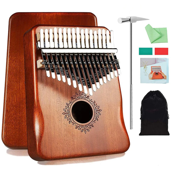 17 key Perfect Gauntlets Piano Mahogany kalimba Musical Instrument Beginners Thumb Piano With Accessories Wood acoustic musical