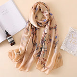 180*90cm New style female Autumn winter Fashion silk scarves lady large shawl beach wraps foulard pareo bandanna muffler women