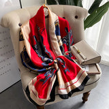 180*90cm New style female Autumn winter Fashion silk scarves lady large shawl beach wraps foulard pareo bandanna muffler women