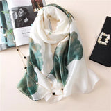 180*90cm New style female Autumn winter Fashion silk scarves lady large shawl beach wraps foulard pareo bandanna muffler women